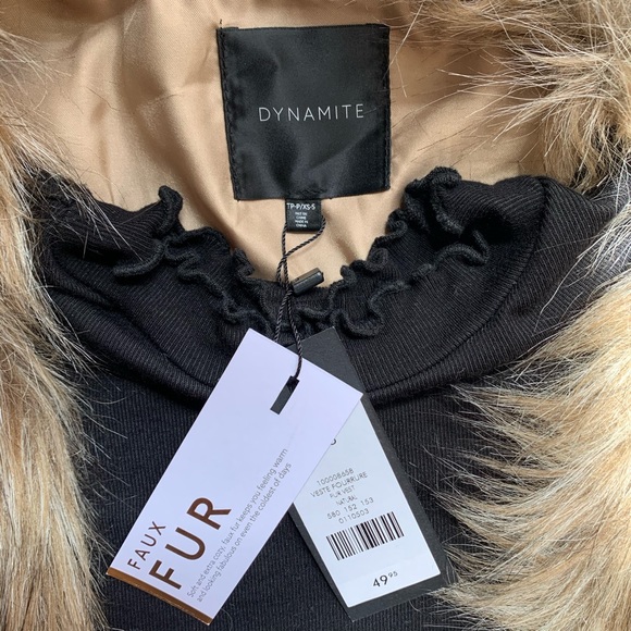 DYNAMITE -  Faux Fur Vest - Picture 2 of 2